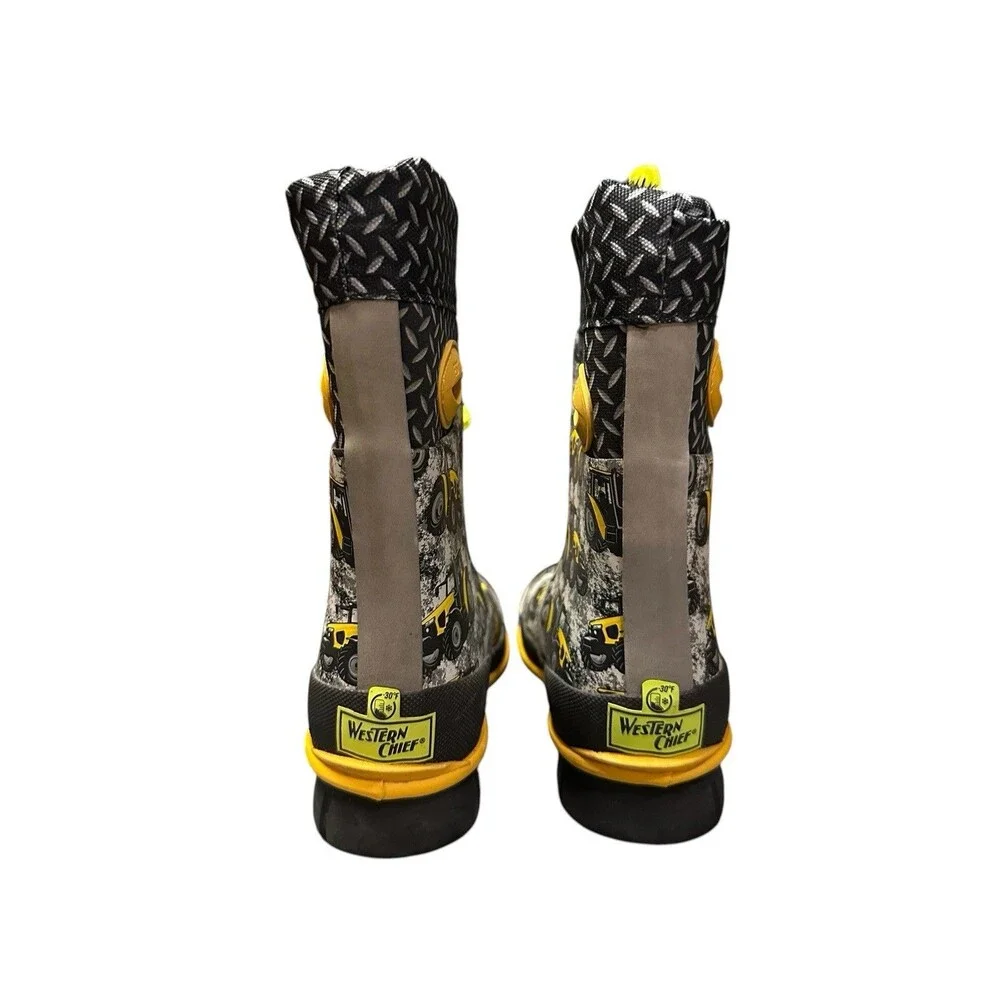 Tough Tractor Farm Boots Kids Size 7 / 8 Winterprene country warm mud puddle fun